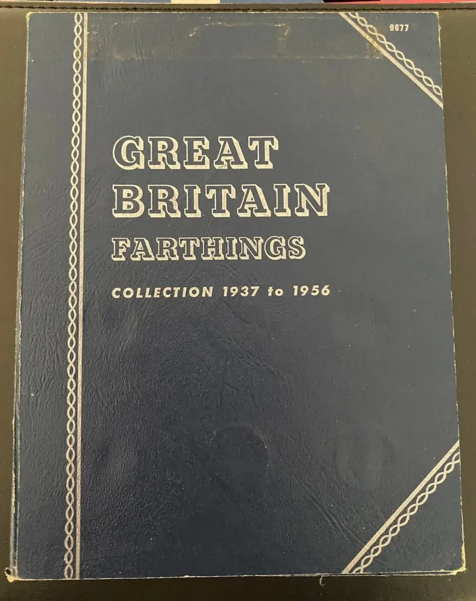 Old British farthings  coins - Image 1