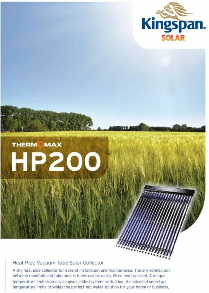 Kingspan Solar tubes WANTED
