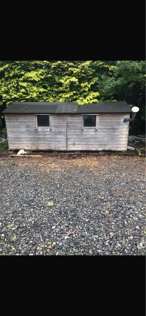20x8ft wooden shed - Image 1