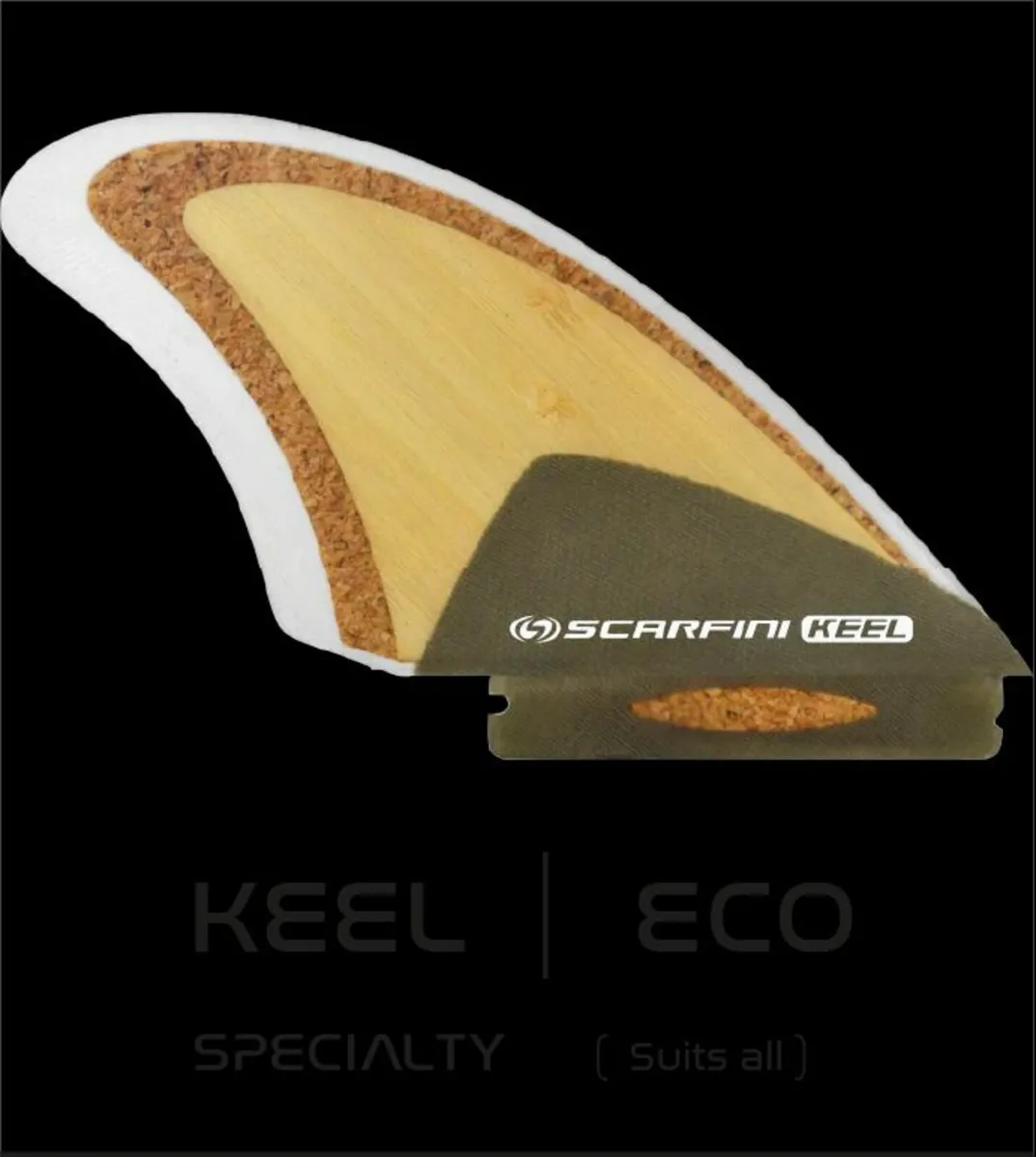 Scarfini FX ECO Keel Futures Base Surfboard Fin - Image 3