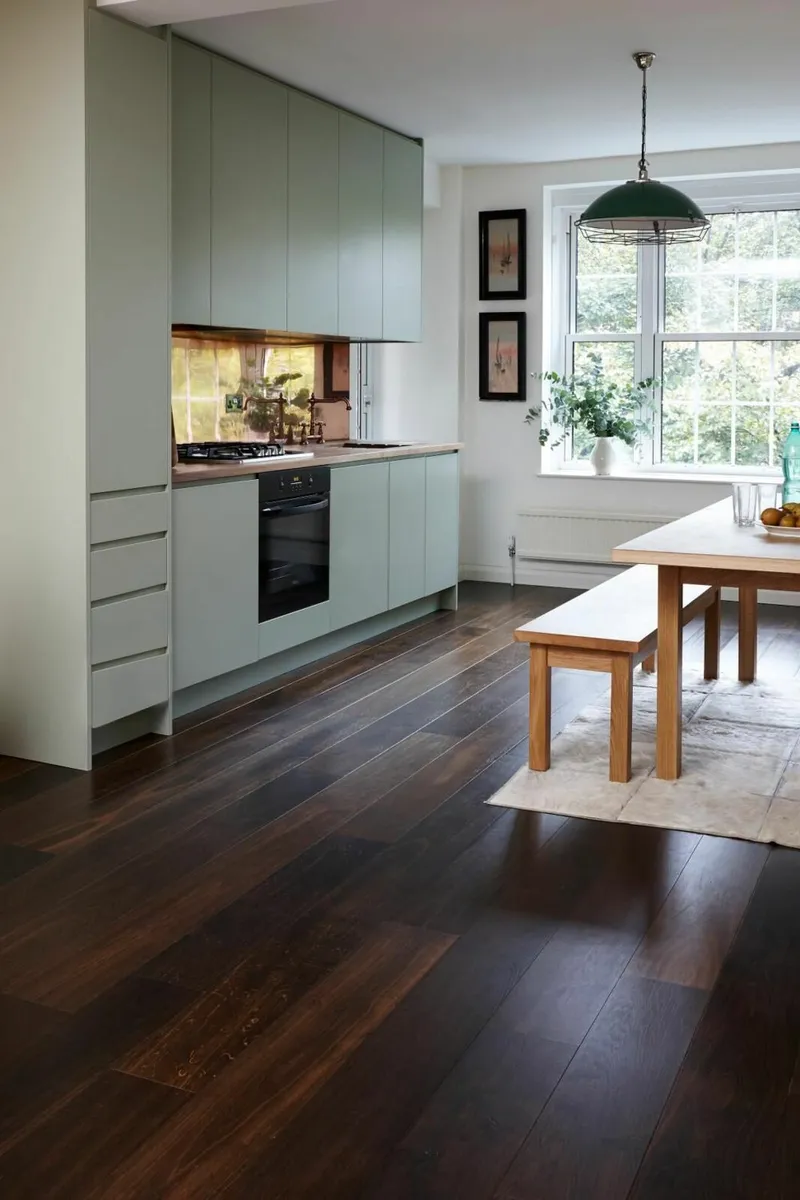 Junckers Black bog Oak hardwood floor 37.2sqm - Image 2