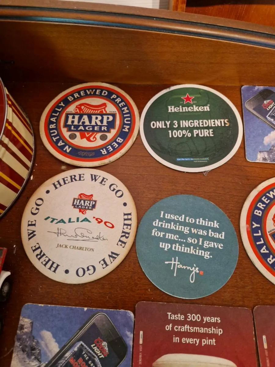 Beer Mats 1990 World Cup Jack Charlton - Image 2