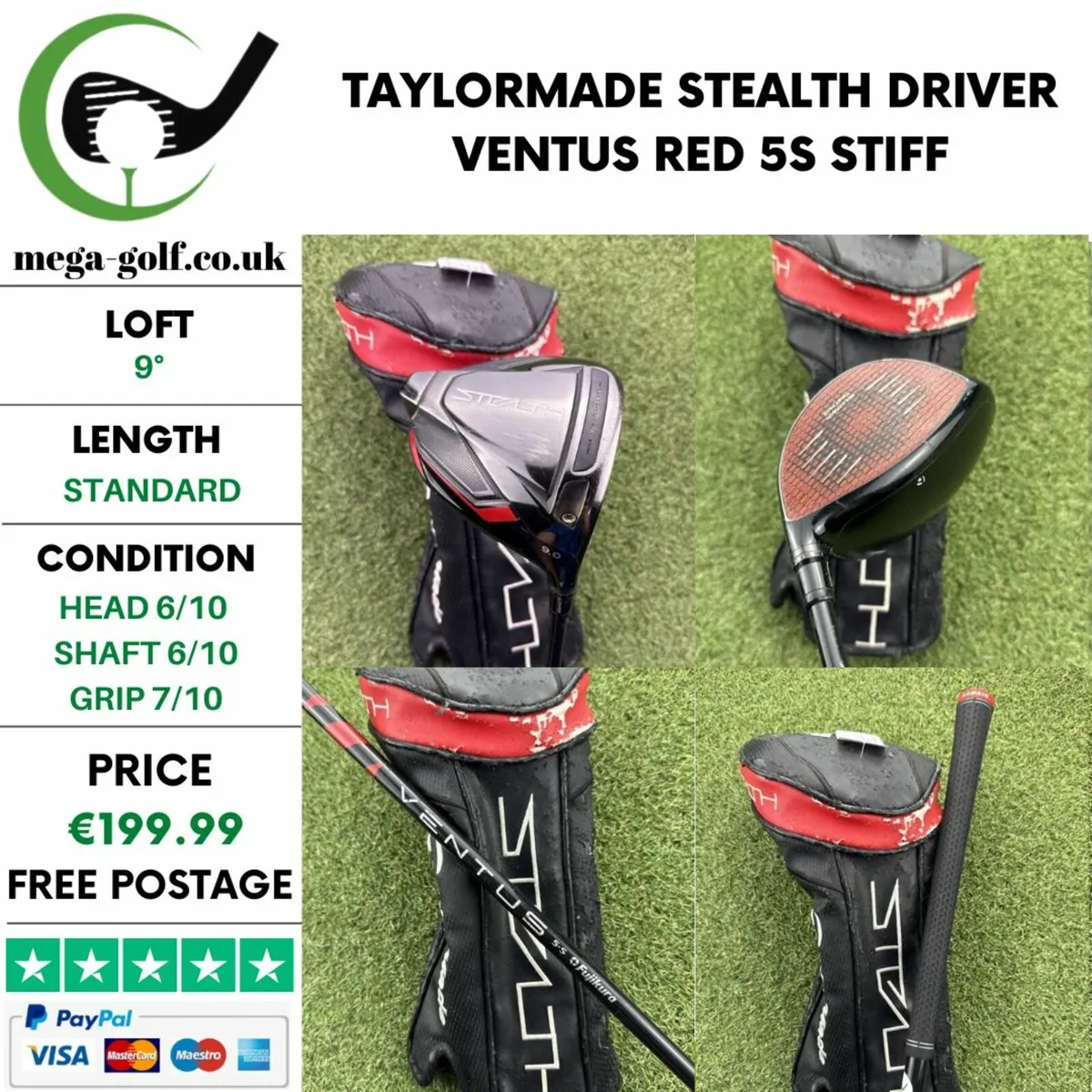 TAYLORMADE STEALTH DRIVER / 9° / STIFF - Image 1