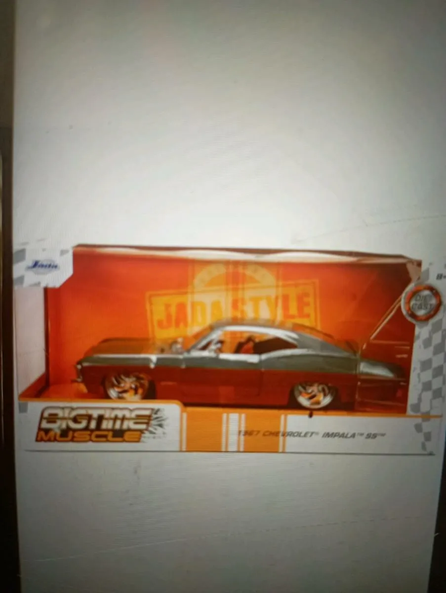 JADA BIGTIME MUSCLES BTM1967 CHEV IMPALA RED. - Image 1
