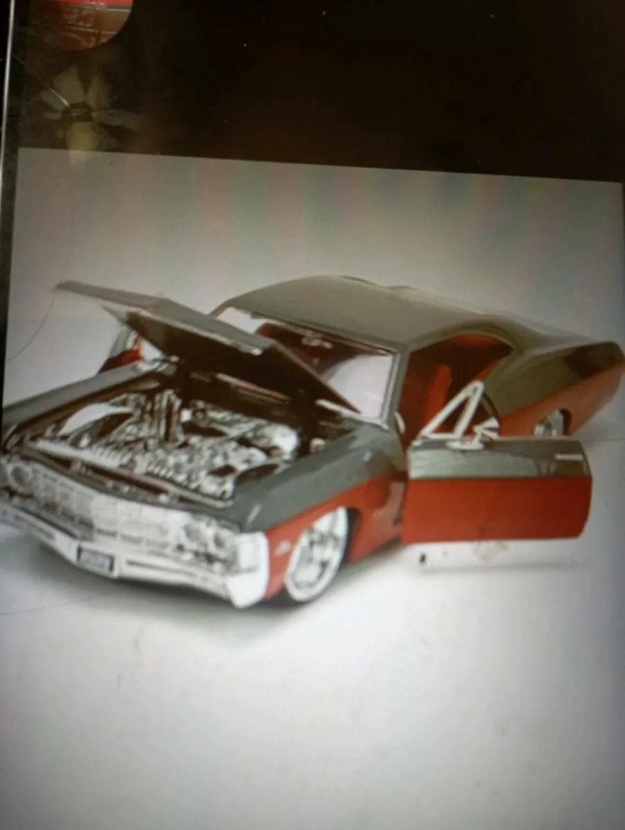 JADA BIGTIME MUSCLES BTM1967 CHEV IMPALA RED. - Image 4