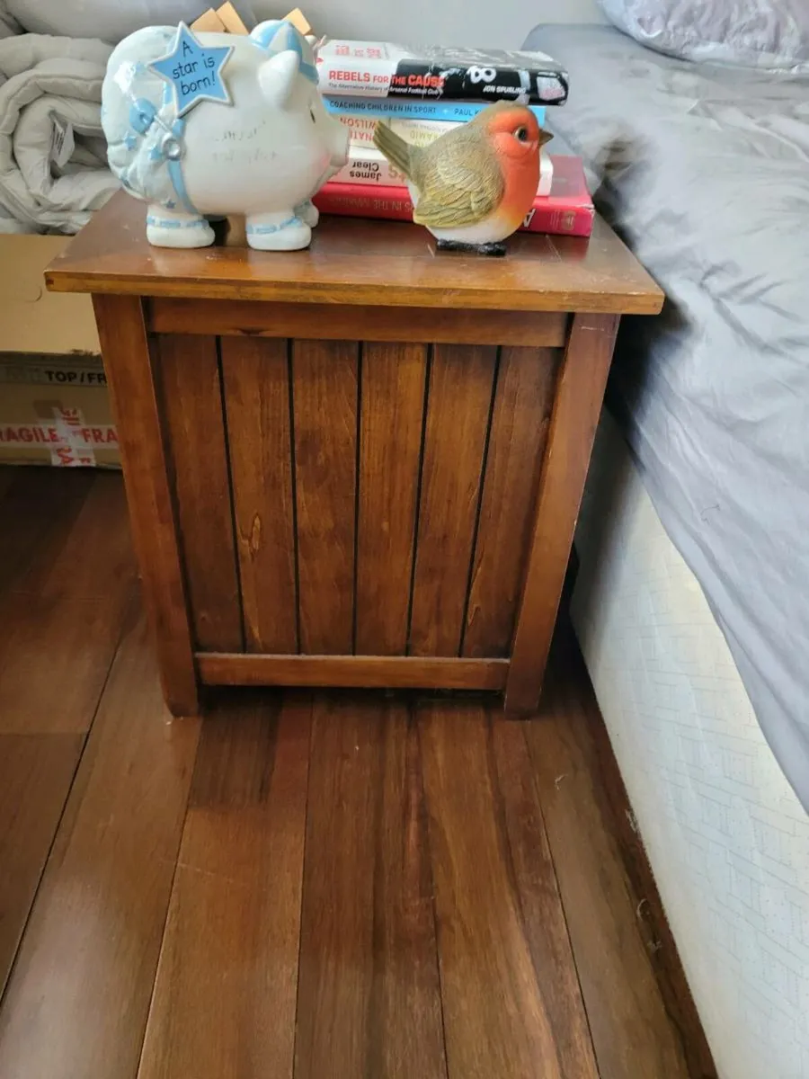 Pair of Solid Wood Bedside Lockers - Image 2