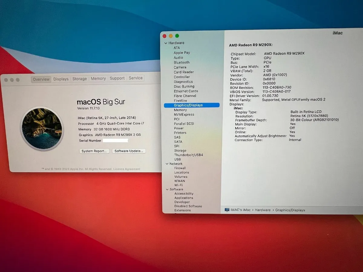 Beast IMAC i7 32GB 3TB Storage AMD R9 Dedicate GPU - Image 3