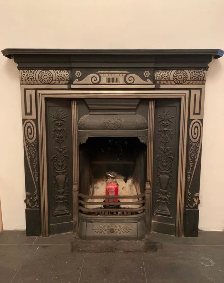 Old style cast iron fireplace