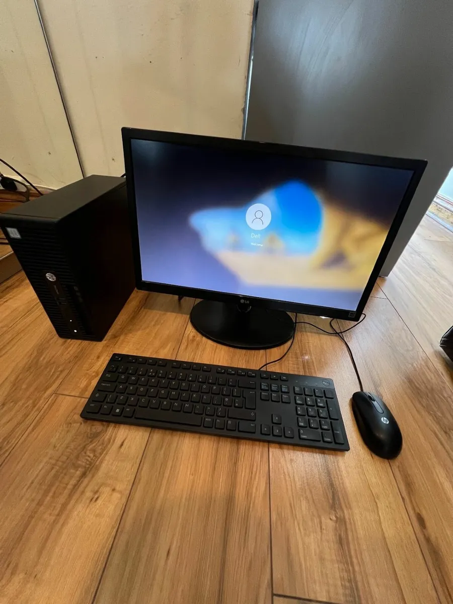 PC Setup Home Office Study HP i5 8gb 500gb - Image 1