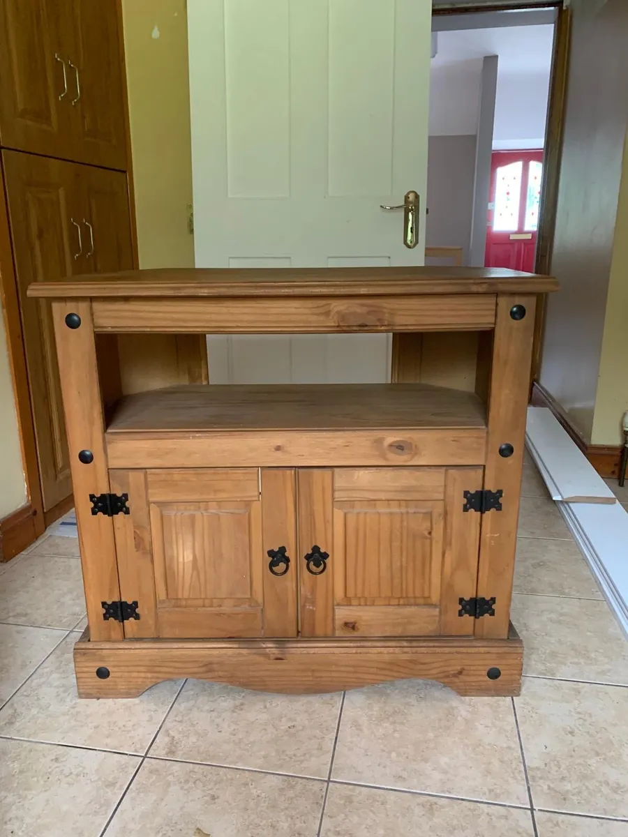 Mexican Pine Corner TV unit - Image 2