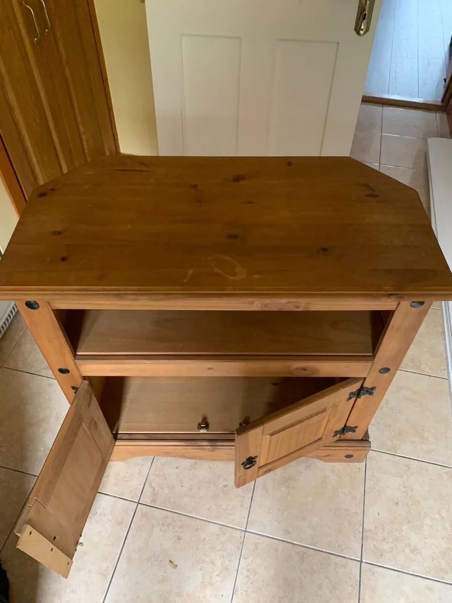Mexican Pine Corner TV unit - Image 4