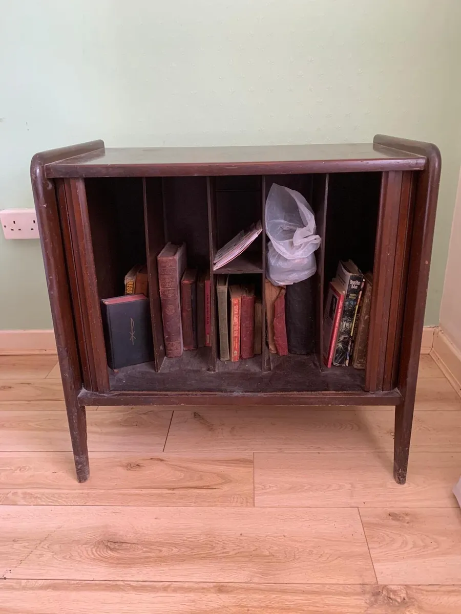Antique Tambour Door Cabinet - Image 3