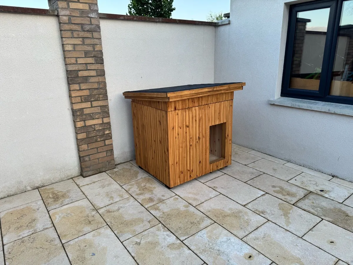 Spacious Wooden Dog House — Handcrafted Quality! - Image 1