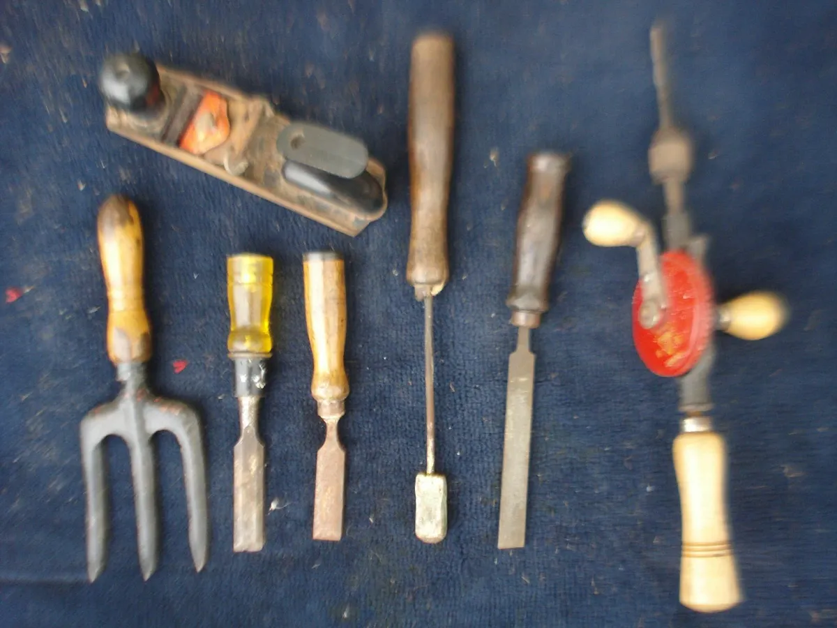 OLD WOODEN HAND TOOLS. 7. - Image 1