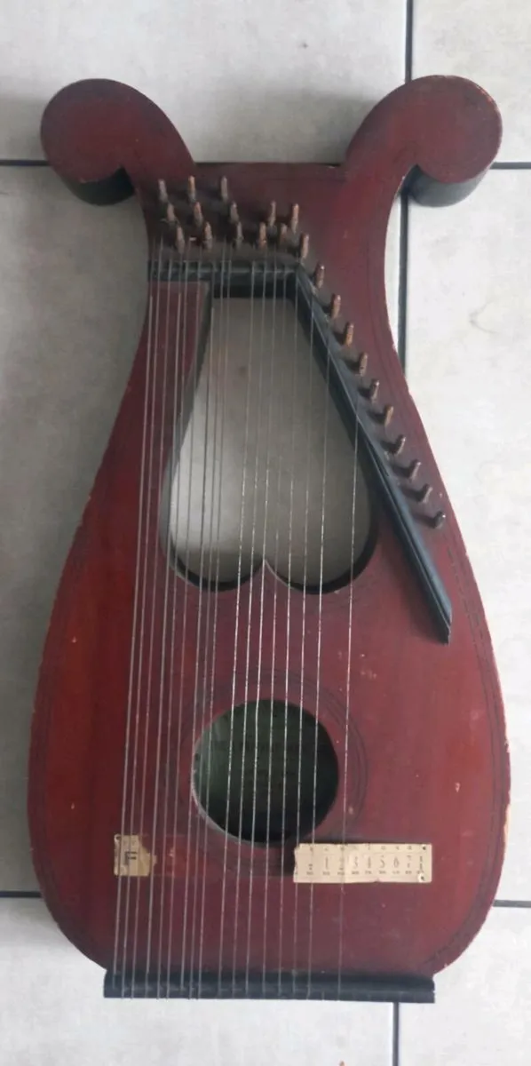 Vintage Lyre Harp made in Canada - Image 1