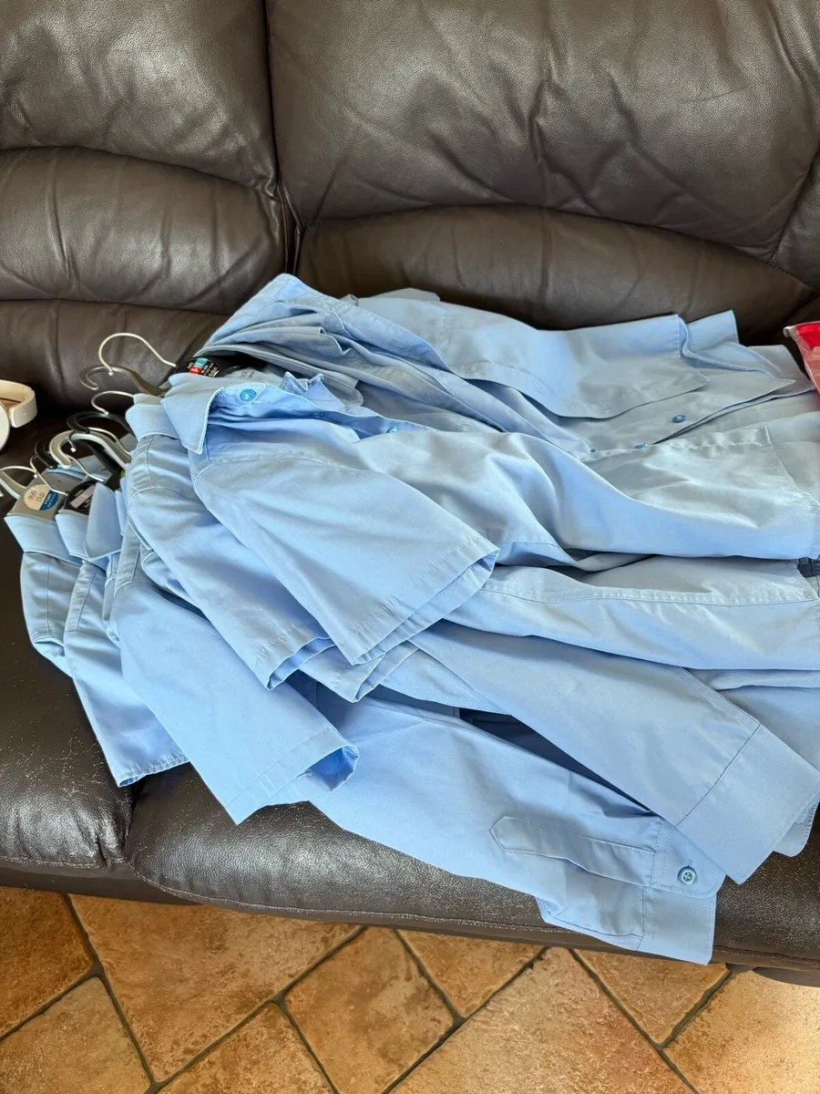 Blue girls school shirts - Image 2