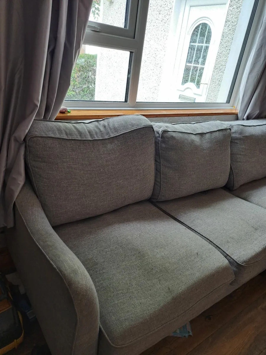 Grey Fabric Sofa - Image 4