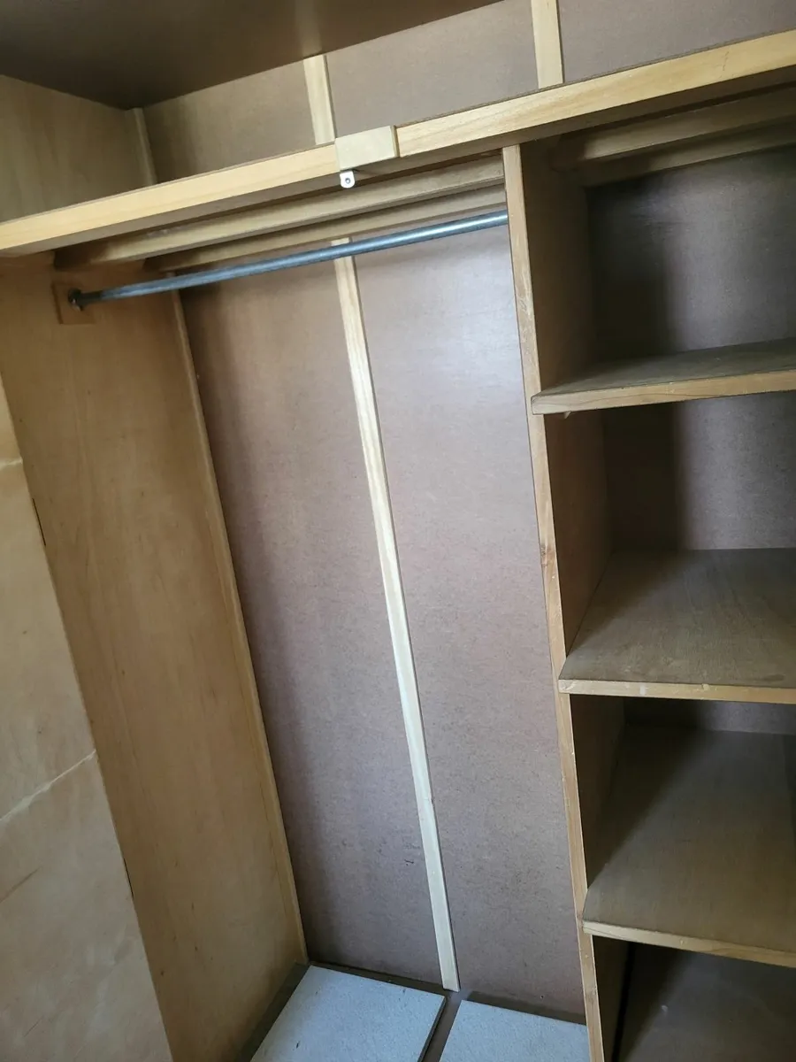Wooden White Wardrobe - Image 4
