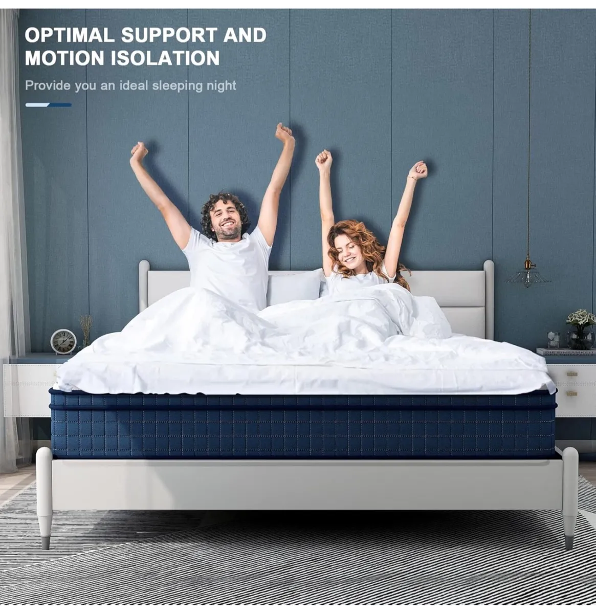 Double Mattress, 4FT6 Hybrid Mattress with Pocket - Image 4