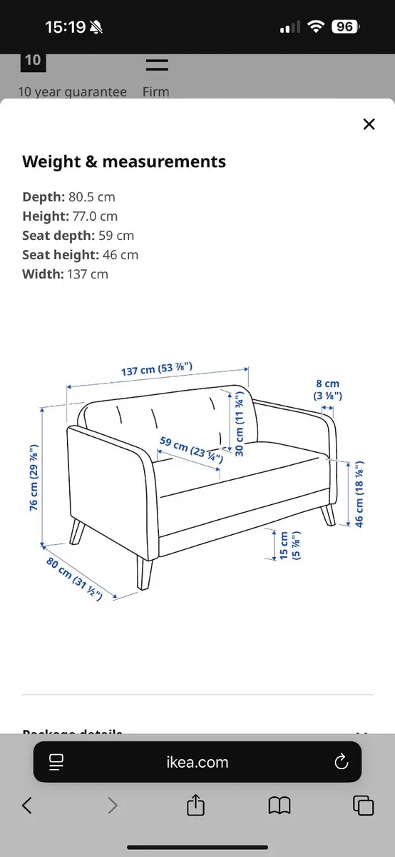 Two seat sofa - Image 2
