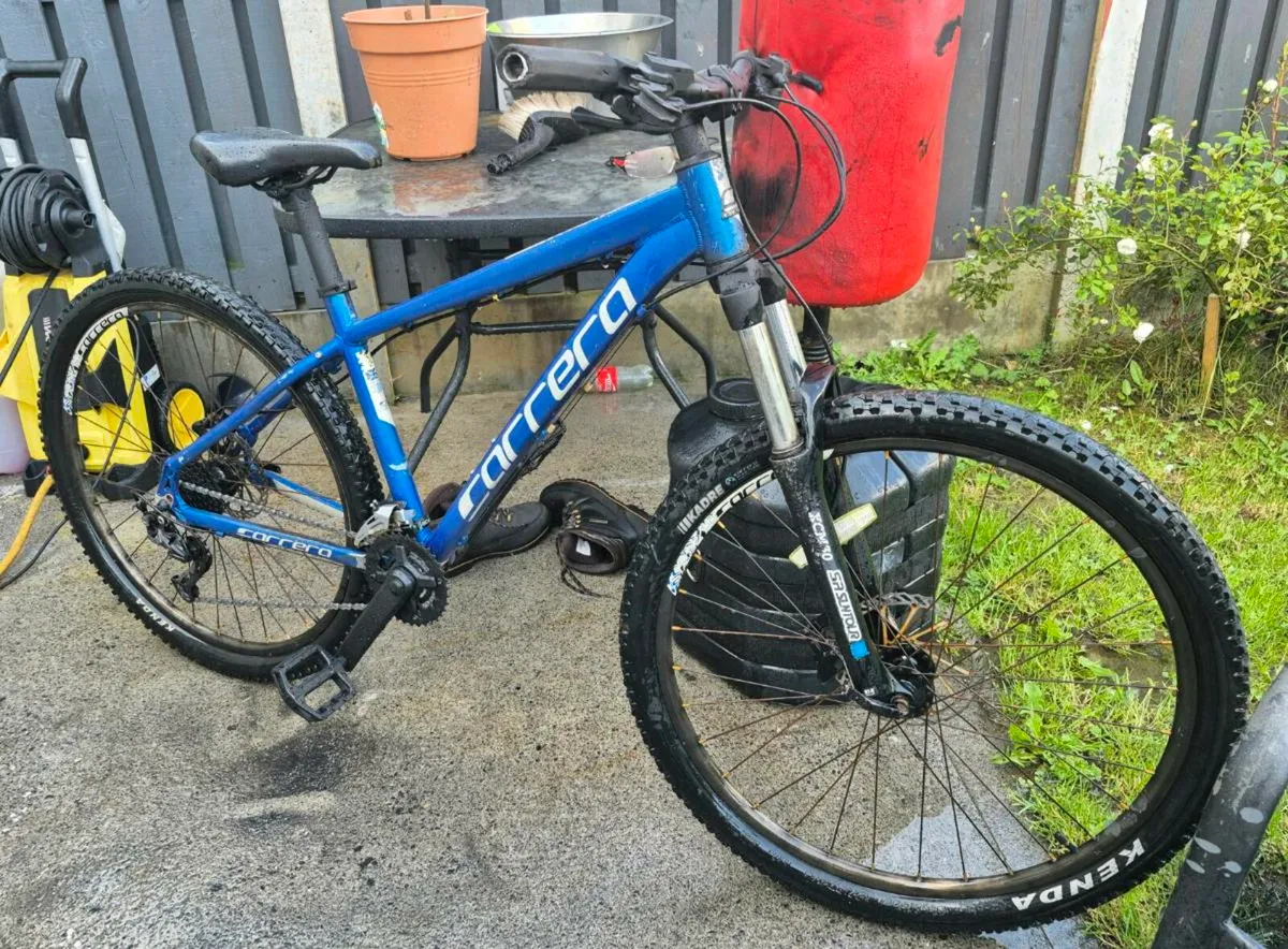 Carrera Vulcan Mens Mountain Bike -Blue -L
brakes - Image 1