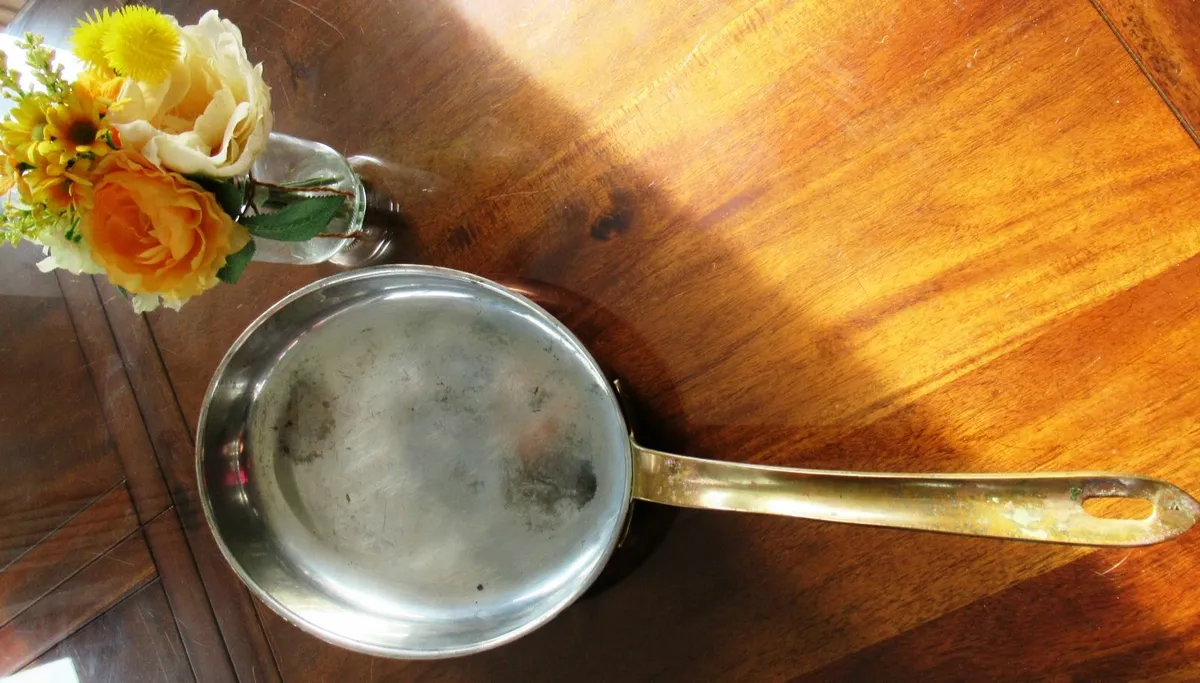copper Tapiol frying skillet pan antique vintage - Image 4