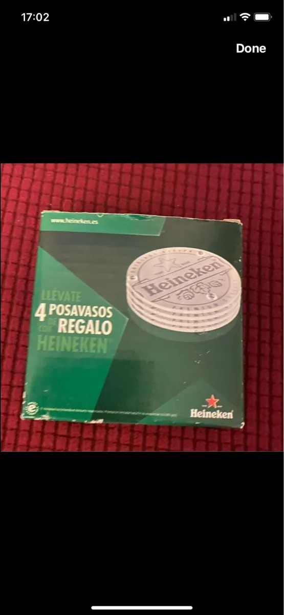 New - Heineken Glass Coasters (4) - Image 3