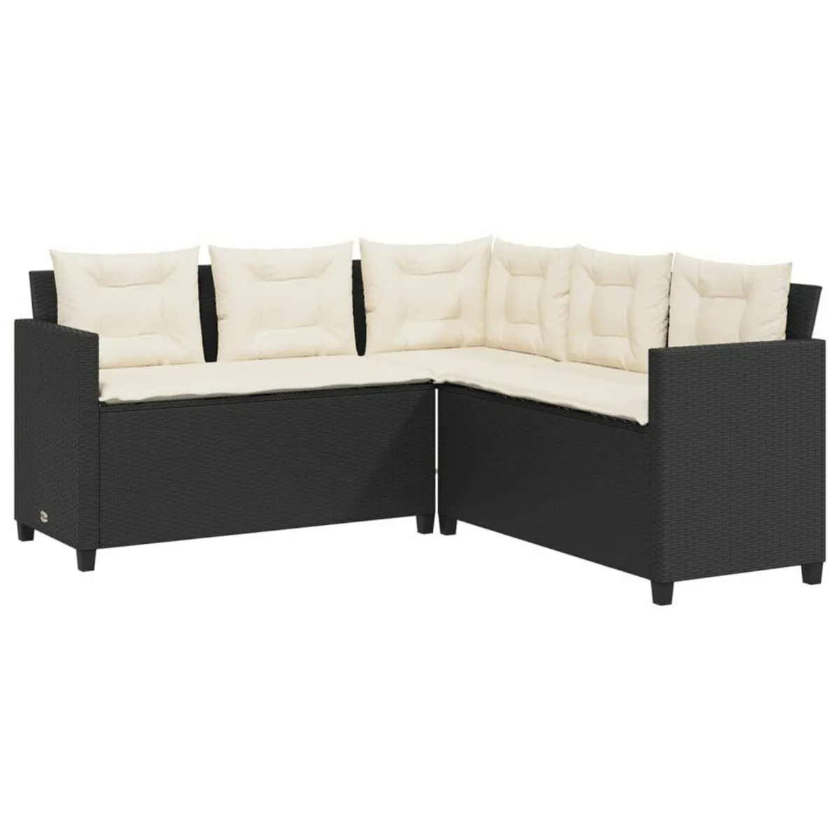 [Free P&P] New Black L-Shaped Garden Sofa + Cushio - Image 3