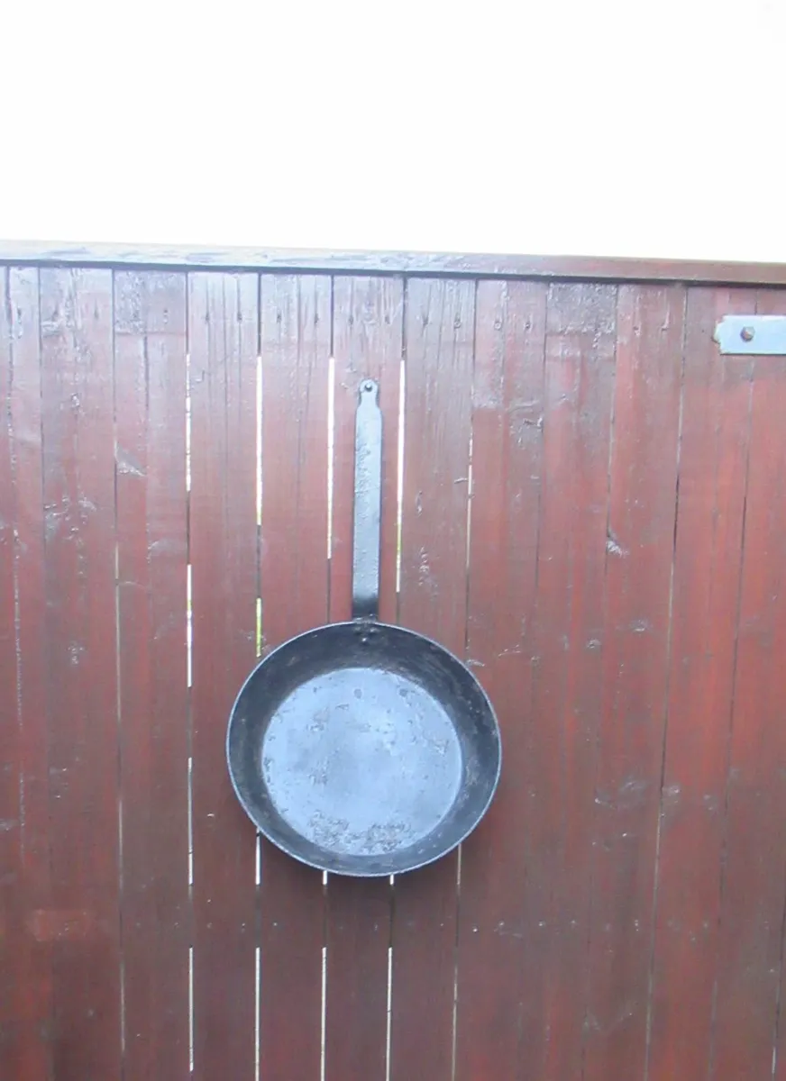 antique vintage black landscaping  skillet garden - Image 3
