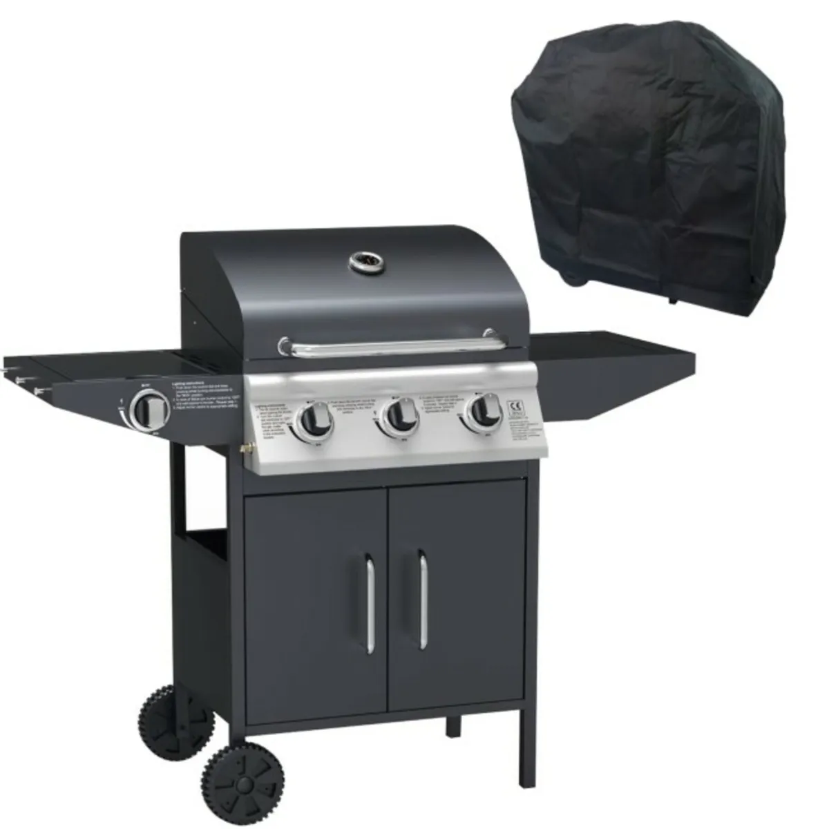 BBQ 3 burner gas - Brand new w pizza oven attachme - Image 1