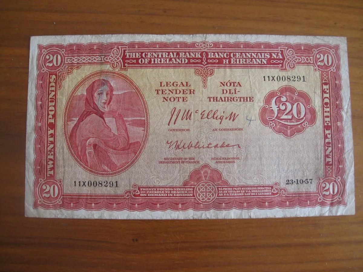 20 Pound Lavery Note-280 Euros - Image 1