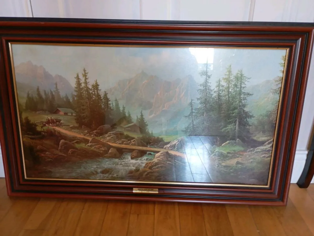 Large framed picture - Image 1
