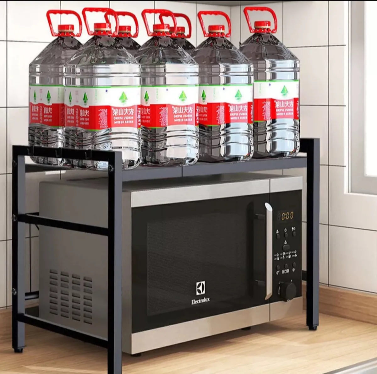 2 Tier Adjustable Kitchen Rack for Microwave NEW - Image 2