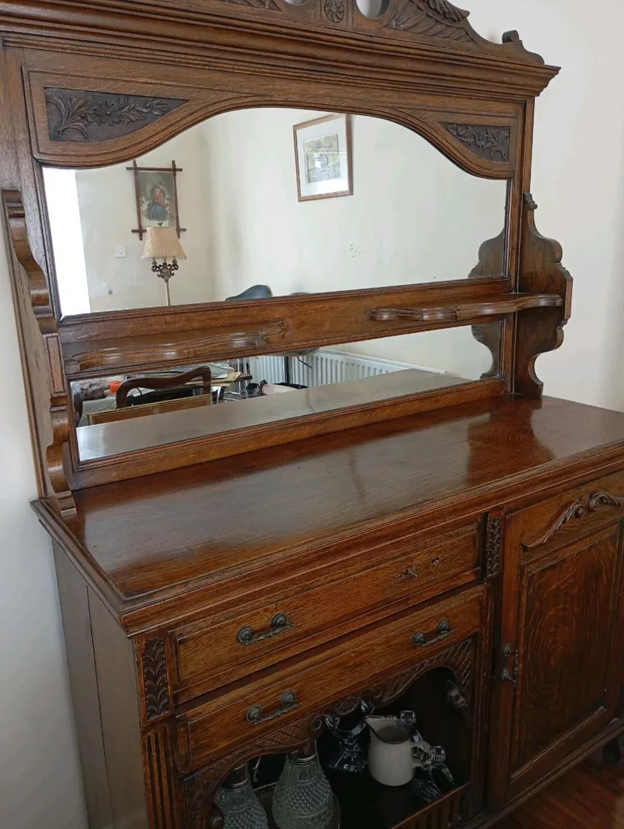 Antique Oak Sideboard - Image 1