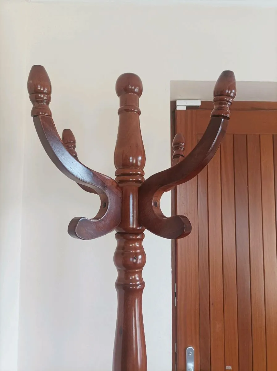 Beautiful dark Oak Hallway Coat Stand - Image 2