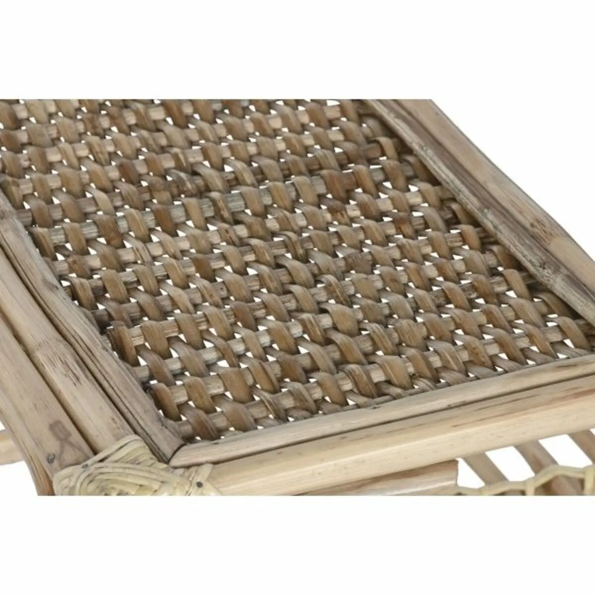 Elegant Natural Bamboo & Rattan Centre Table with - Image 4