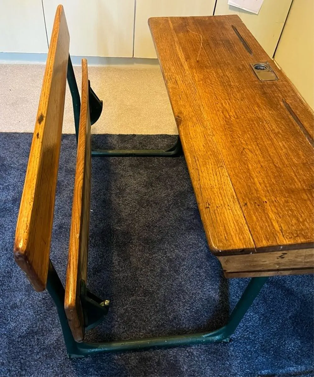 Vintage Irish School Desk Fully Restored - Image 3