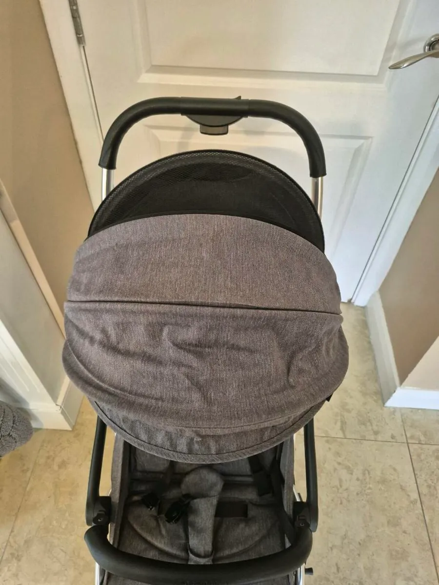 Lightweight Folding Travel Stroller- Gray - Image 4