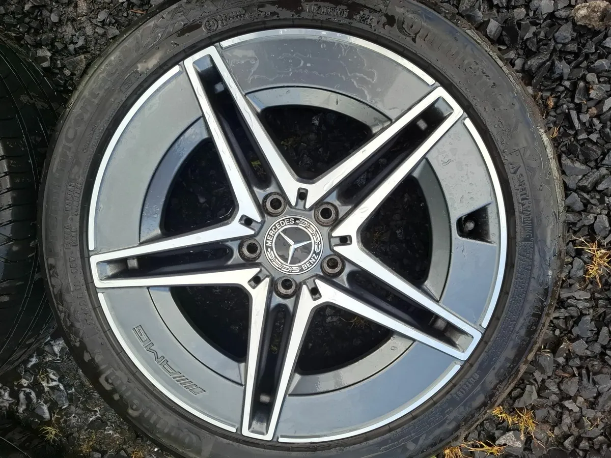 18" Genuine Mercedes Amg C Class Alloys with tyres - Image 1