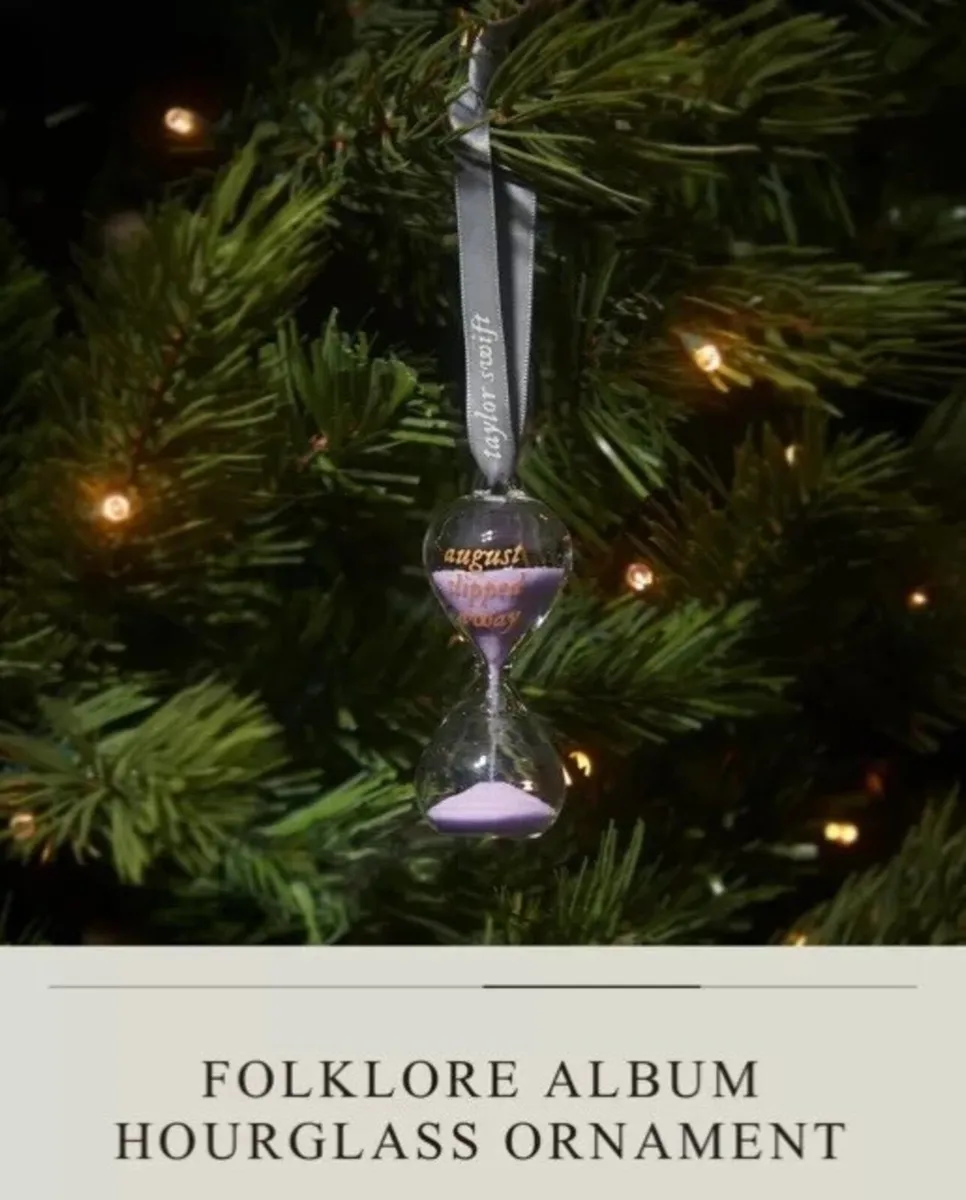 Taylor Swift August Hourglass Ornament - New - Image 1
