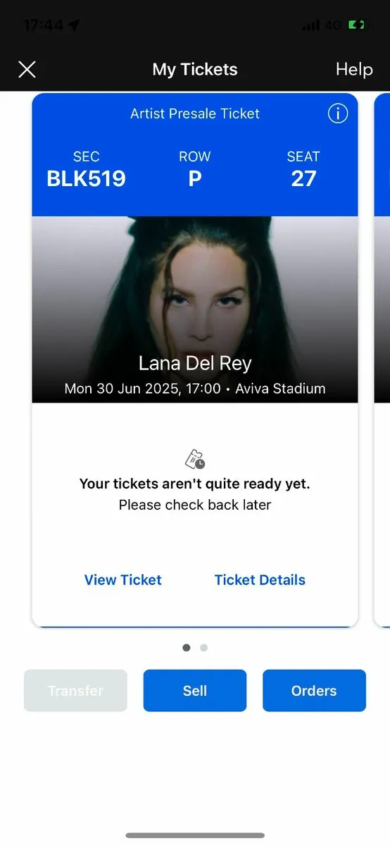 **2x Lana Del Rey Tickets** 30th June (Aviva Dub) - Image 3