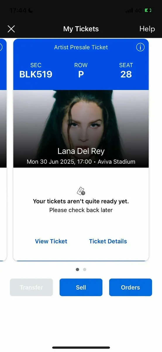 **2x Lana Del Rey Tickets** 30th June (Aviva Dub) - Image 2