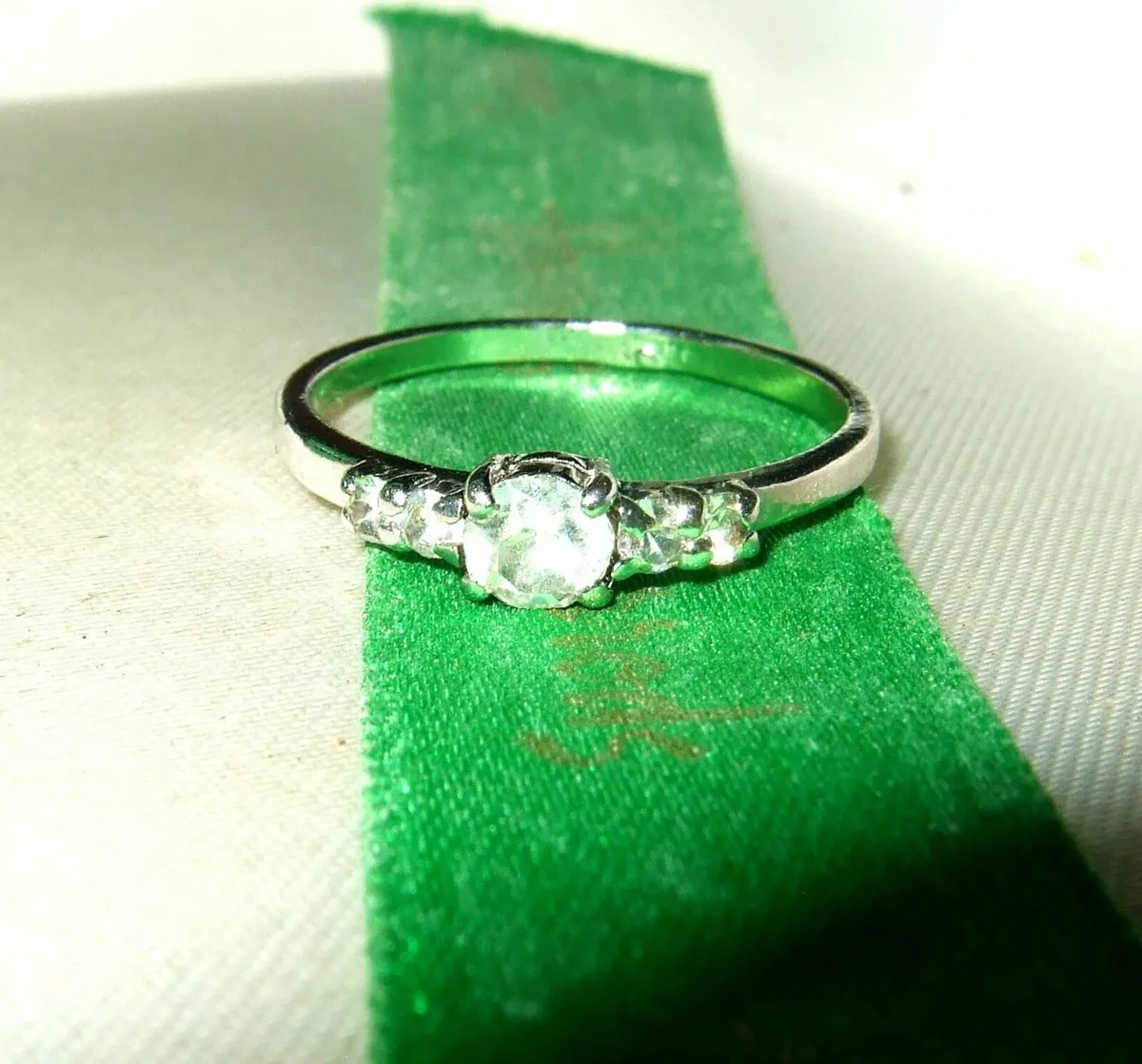 Vintage Silver Sapphire Ring - Image 4