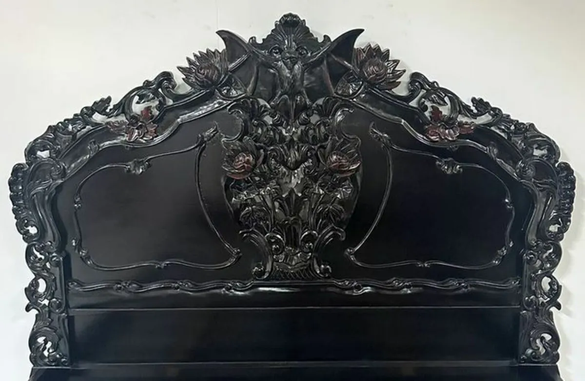 Stately Mahogany Bed Dracula Double Bed Bat Double - Image 2