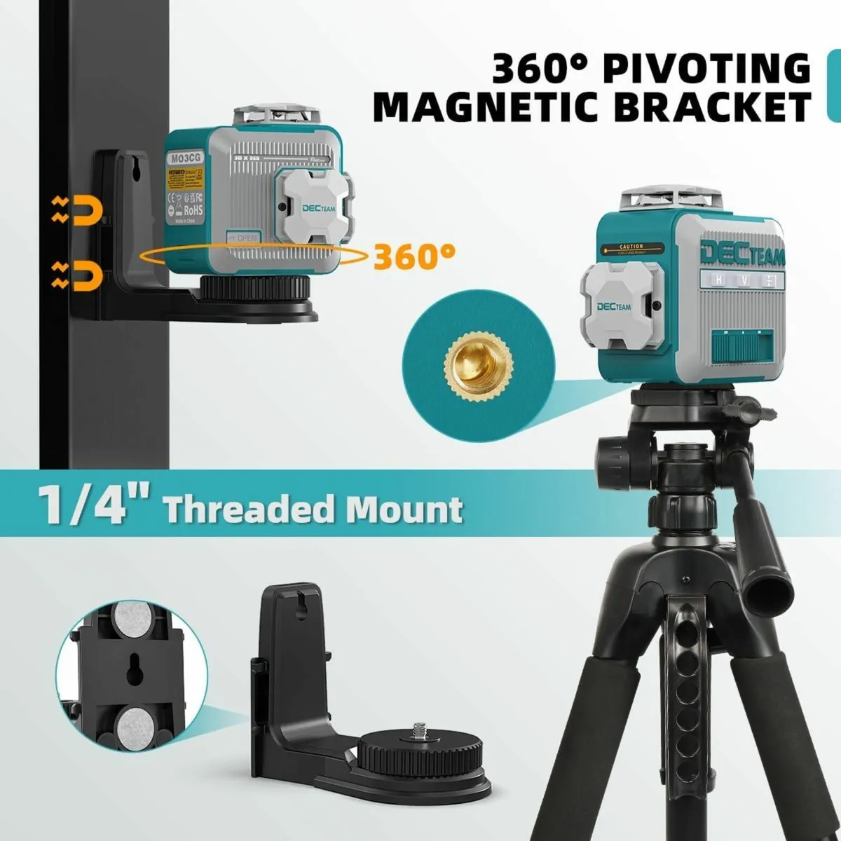 3D Mini Compact Trade Rated Laser Level Self-level - Image 4