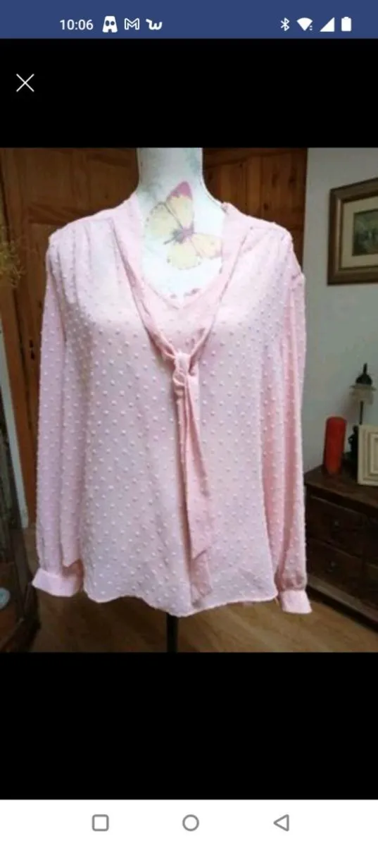 Ladies pale pink blouse, New with tags.plus size - Image 3