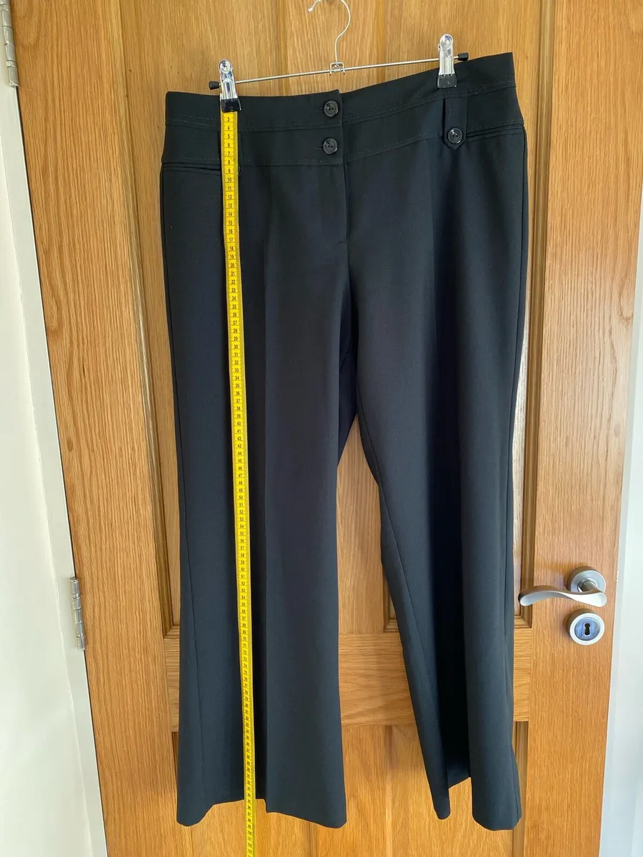 Women’s Casual Black Formal Trousers size 12/ 40 - Image 2