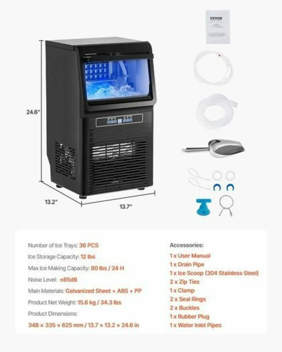 Commercial Ice Maker Freestanding Cabinet Machine - Image 2