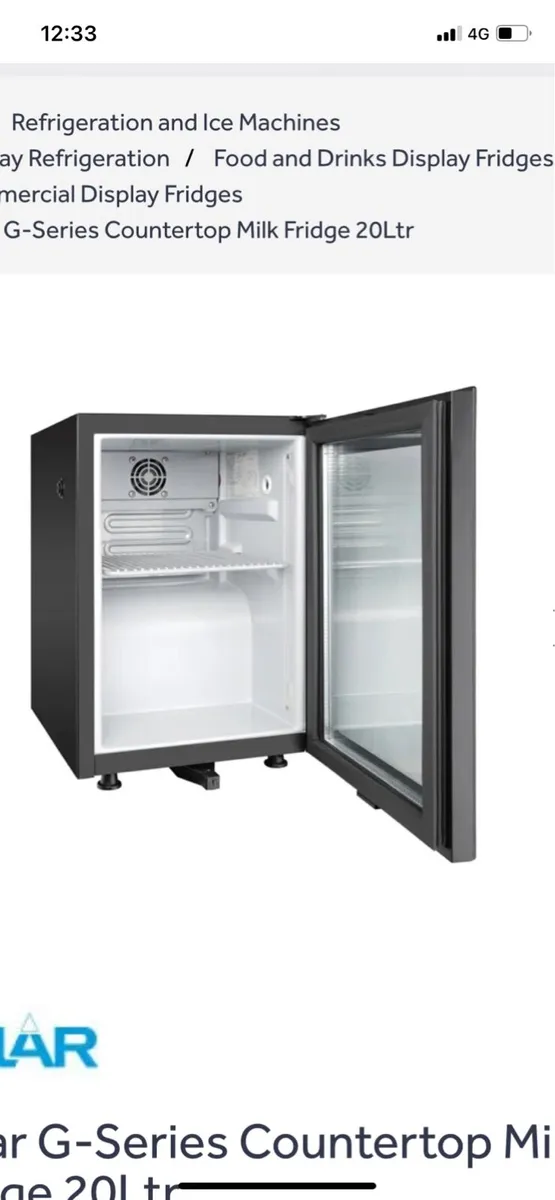 Polar G-Series Countertop Milk Fridge 20Ltr - Image 2