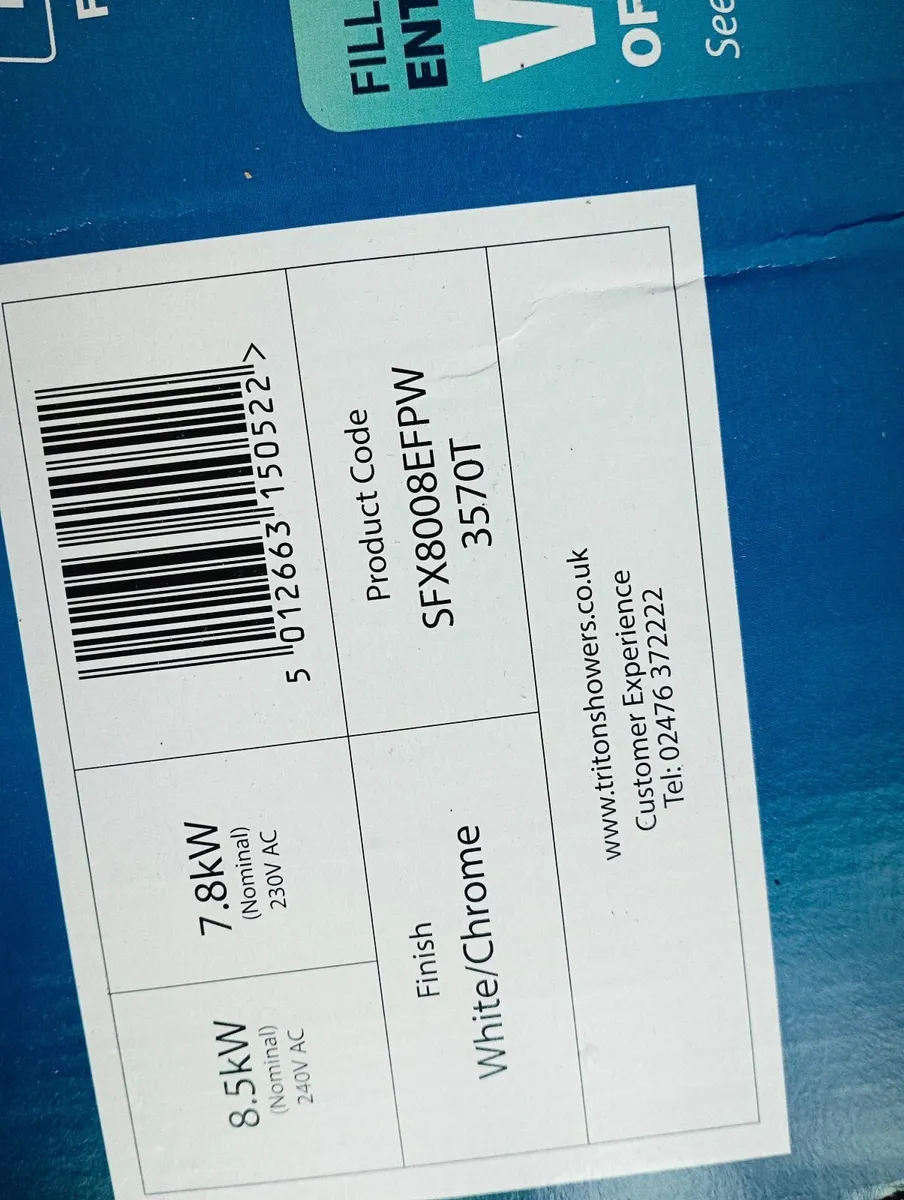 New Triton T80 electric shower - Image 2